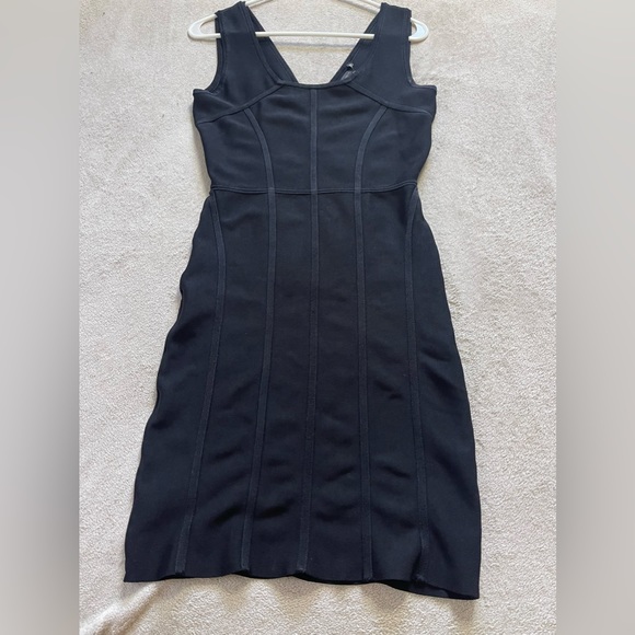 BCBGMAXAZRIA Makenna princess seam sheath dress | Black - Picture 3 of 6